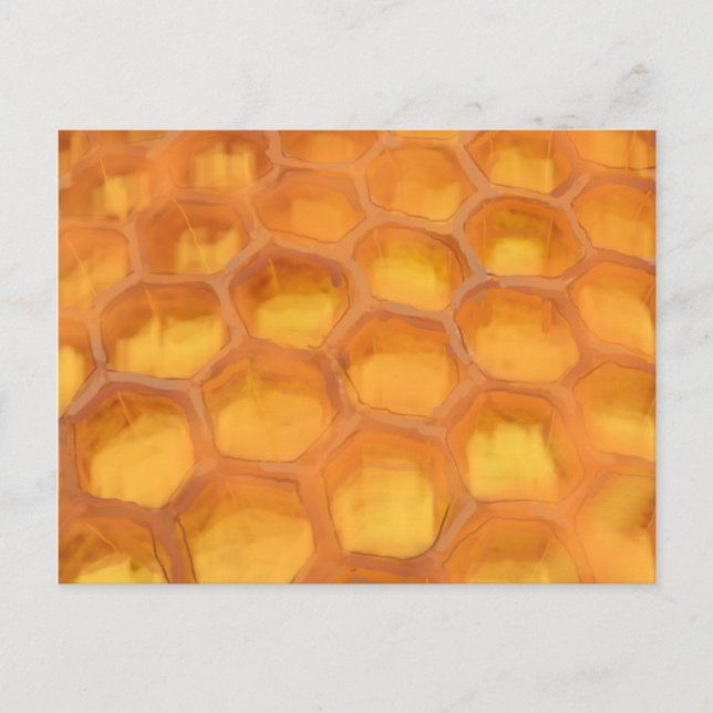 Shanah Tovah Honeycomb zeichnend Happy Rosh Hashan Postkarte (Vorderseite)
