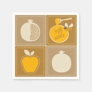 Shanah Tovah Rosh Haschanah Jüdisches Neujahr Serviette