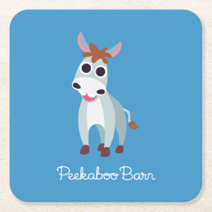 Shane der Esel Rechteckiger Pappuntersetzer