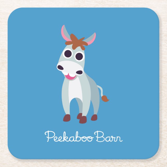 Shane der Esel Rechteckiger Pappuntersetzer (Vorderseite)