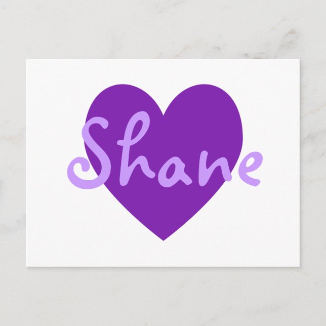 Shane Lila Postkarte (Vorderseite)