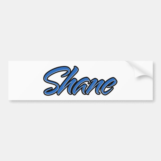 Shane Name blue Aufkleber Sticker Autoaufkleber (Vorne)