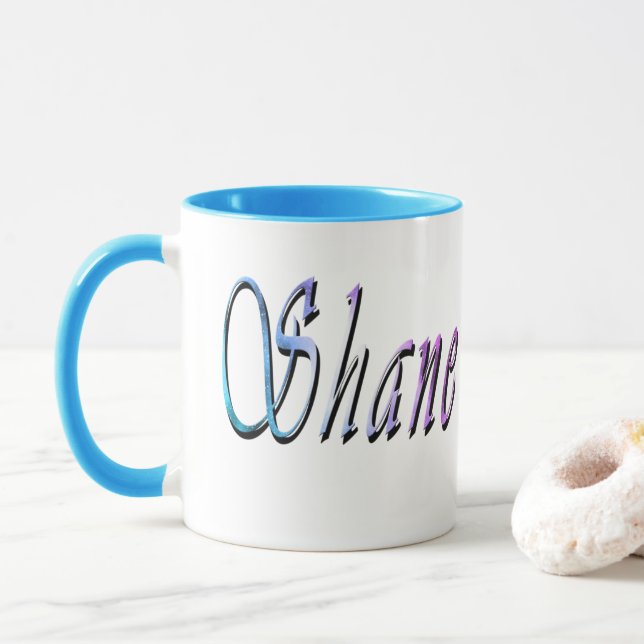 Shane Name Logo, Tasse (Mit Donut)