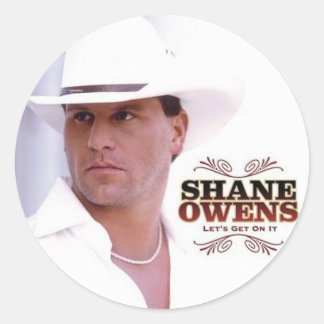 SHANE OWENS "ließ uns auf es erhalten" runden Runder Aufkleber