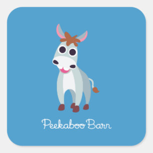 Shane the Donkey Quadratischer Aufkleber