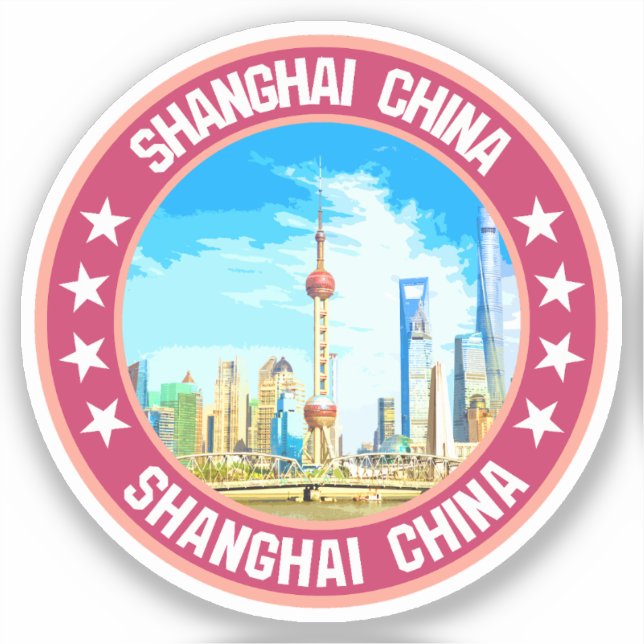 Shangai Aufkleber (Vorderseite)
