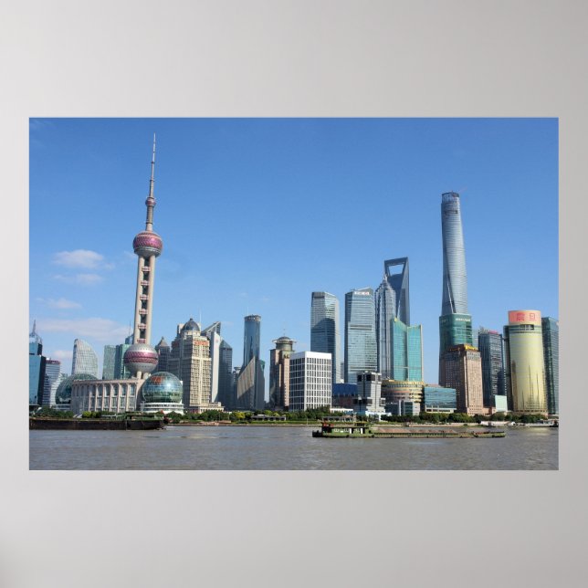 Shanghai aus dem Bund Poster (Vorne)
