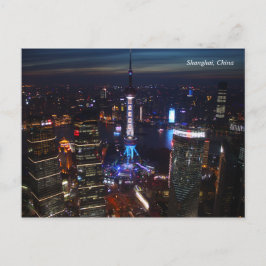 Shanghai bei Nacht China Postkarte