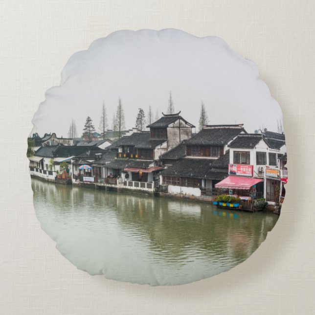 Shanghai, China, 30.03.2017, Historischer Bui aus  Rundes Kissen (Vorderseite)