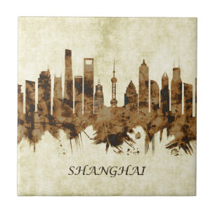 Shanghai China Cityscape Fliese