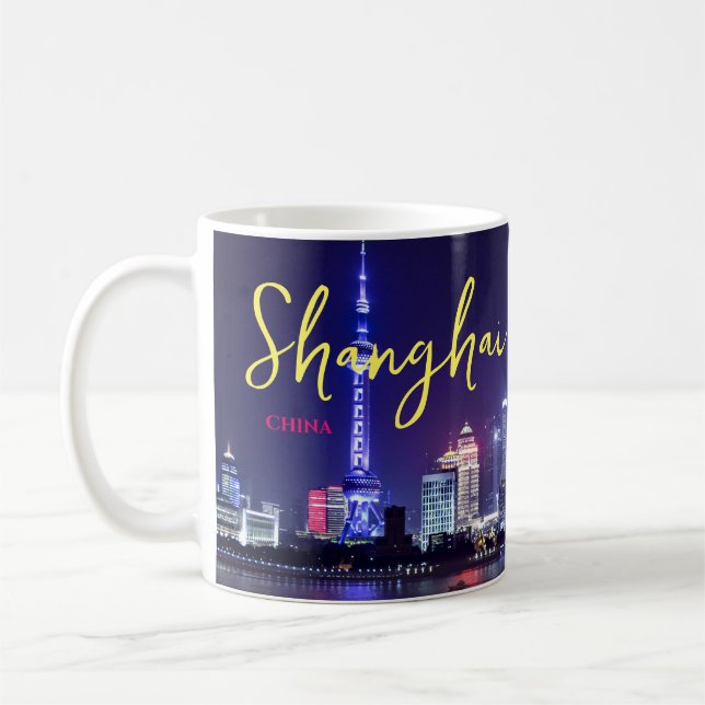 Shanghai China Kaffee Tasse Souvenir Gift Cup (Links)