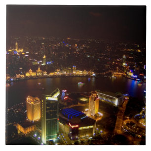 Shanghai China wunderbare Skyline mit modernen Fliese