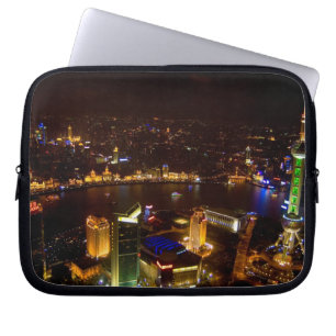 Shanghai China wunderbare Skyline mit modernen Laptopschutzhülle
