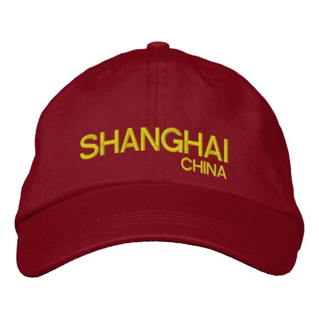 Shanghai Chine Casquette ajustable personnalisé (Devant)