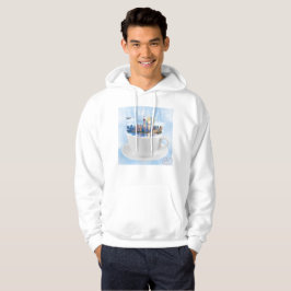 Shanghai in a Teacup - Futuristische Skyline Art Hoodie
