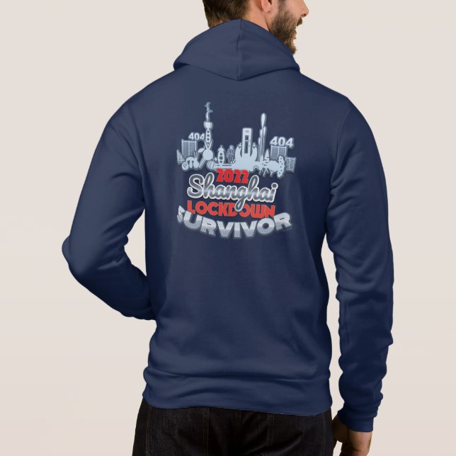 Shanghai Lockdown Survivor Hoodie (Rückseite)
