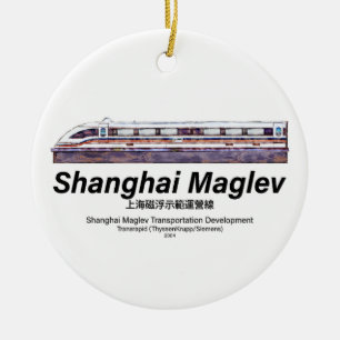 Shanghai Maglev Hochgeschwindigkeitszug SMT Transr Keramik Ornament