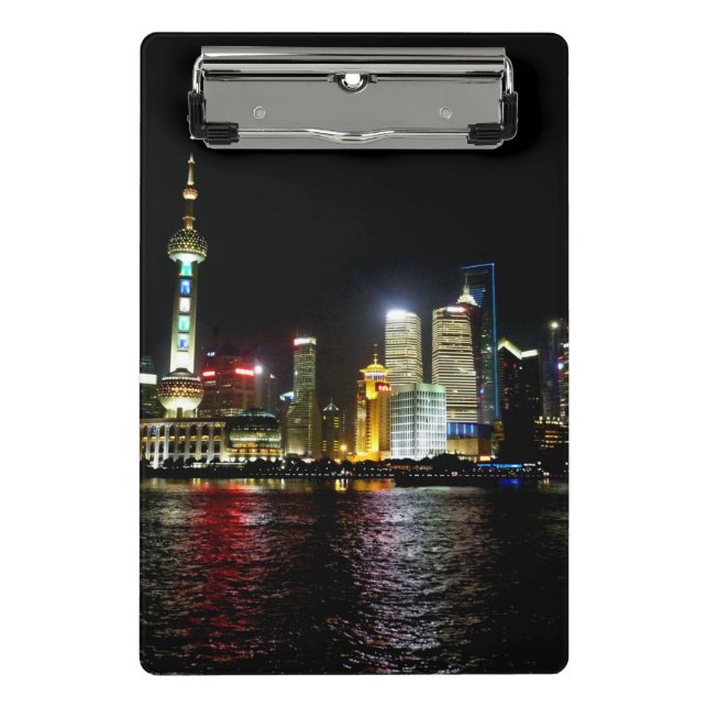 Shanghai: Night Mini Clipboard Mini Klemmbrett (Vorderseite)