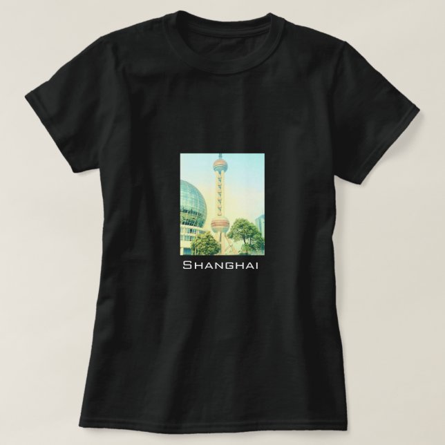 Shanghai Oriental Pearl Tower T-Shirt (Design vorne)