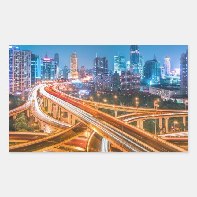 Shanghai Overpass 2 Aufkleber (Vorderseite)