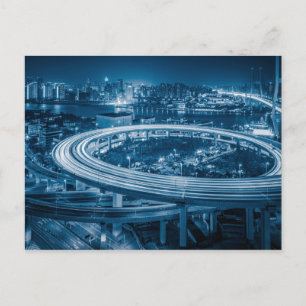 Shanghai Overpass 3 Postkarte