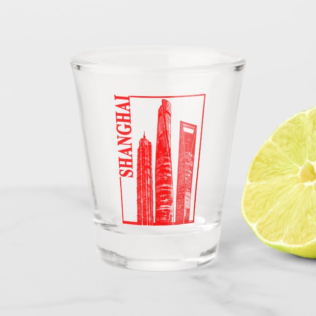 Shanghai Schnapsglas (Vorderseite)