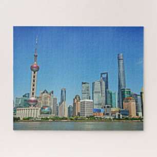 Shanghai Skyline aus dem Bund - 16x20 - 520 Stk.