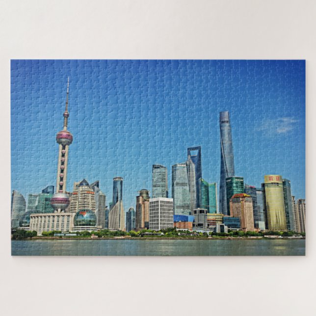 Shanghai-Skyline von der Promenade - 20x30 - 1014 (Horizontal)