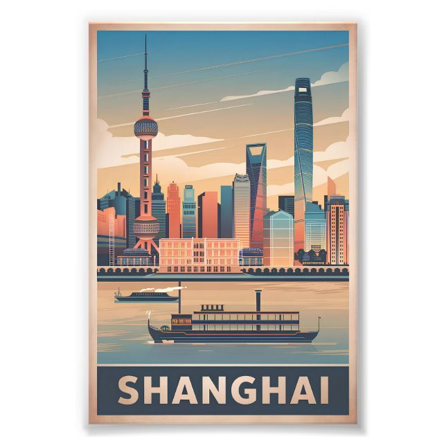Shanghai Vintag Fotodruck (Vorne)