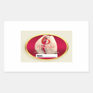 Shango Label-Set für Ocha oder Ebo Rechteckiger Aufkleber