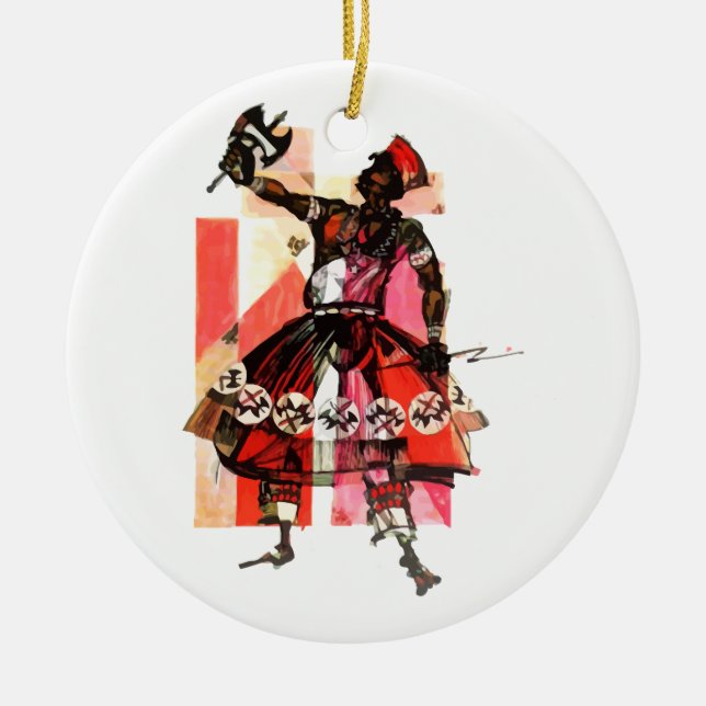 Shango orisha keramik ornament (Vorne)