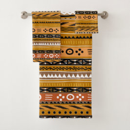 Shango Stammes- Brown Badhandtuch Set