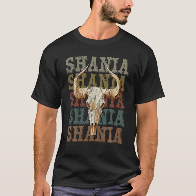 Shania Vintag Retro T Shirt (Vorderseite)