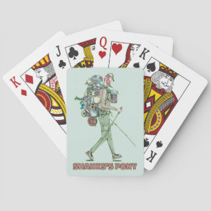 Shanks's pony lustiger Wanderweg Spielkarten