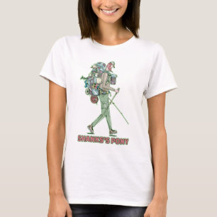 Shanks's pony lustiger Wanderweg T-Shirt