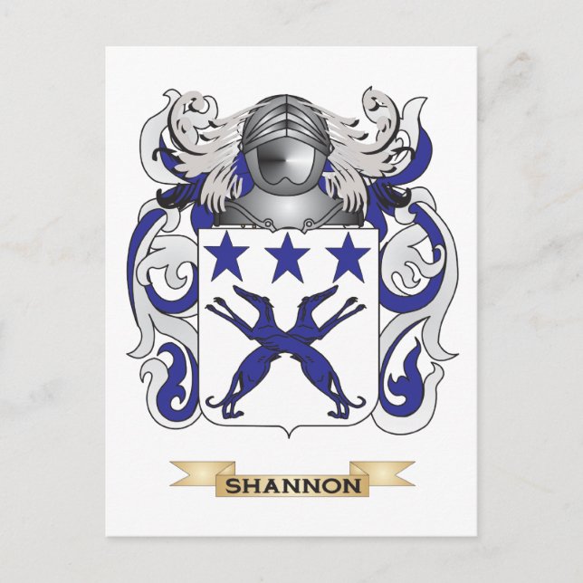 Shannon Coat of Arms (Familienwappen) Postkarte (Vorderseite)