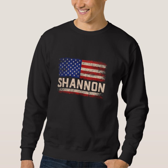 Shannon First Name Shirt Shannon Name American Fla (Vorderseite)