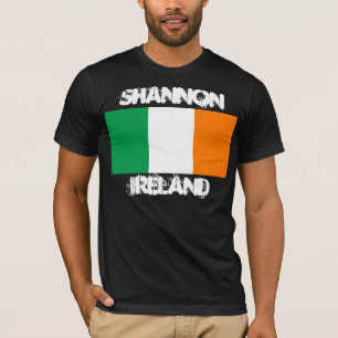 Shannon, Irland mit irischer Flagge T-Shirt