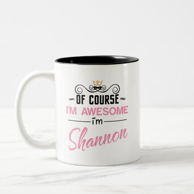 Shannon natürlich bin ich phantastisch zweifarbige tasse (Links)