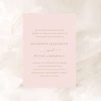 Shannon Pink and Gold Elegante Wedding