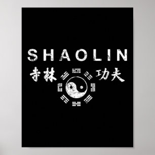 Shaolin Kung Fu Chinesische Kampfkunst Poster