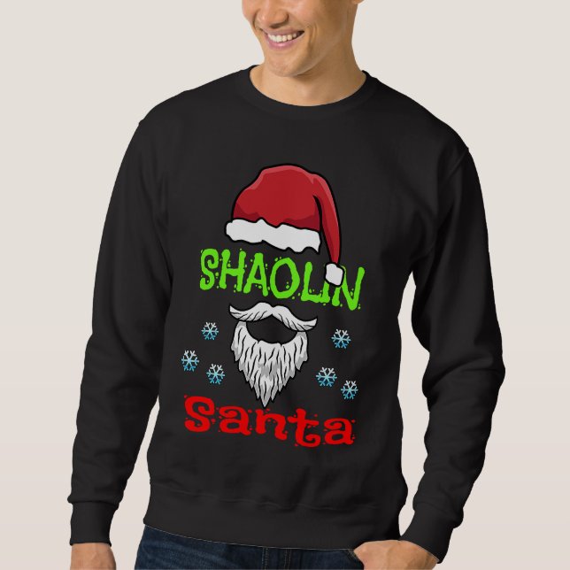 Shaolin Kung Fu Faules Weihnachtskostüm Shaolin We Sweatshirt (Vorderseite)