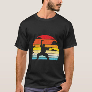 Shaolin Kung Fu Pferde Pose Retro Chinesisches Mar T-Shirt
