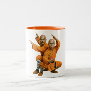 Shaolin-Mönch-Kunst Zweifarbige Tasse