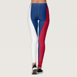 Shape & Curves Tri Color, USA Red, White & Blue Leggings