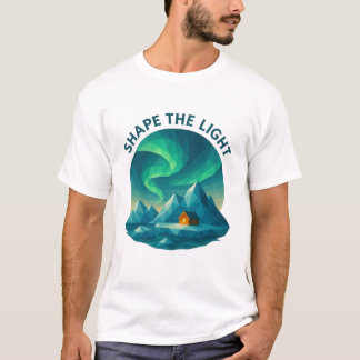 Shape The Light Aurora Mountain Emblem T-Shirt