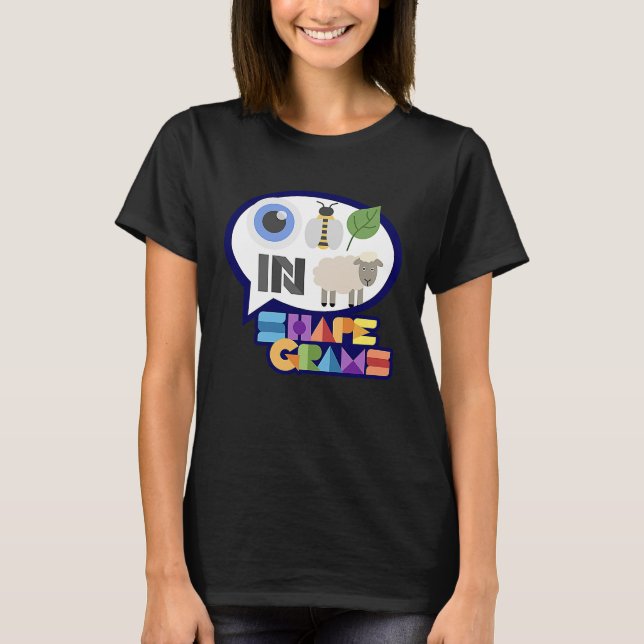 Shapegrams Eye Bee Leaf in Ewe T-Shirt (Vorderseite)