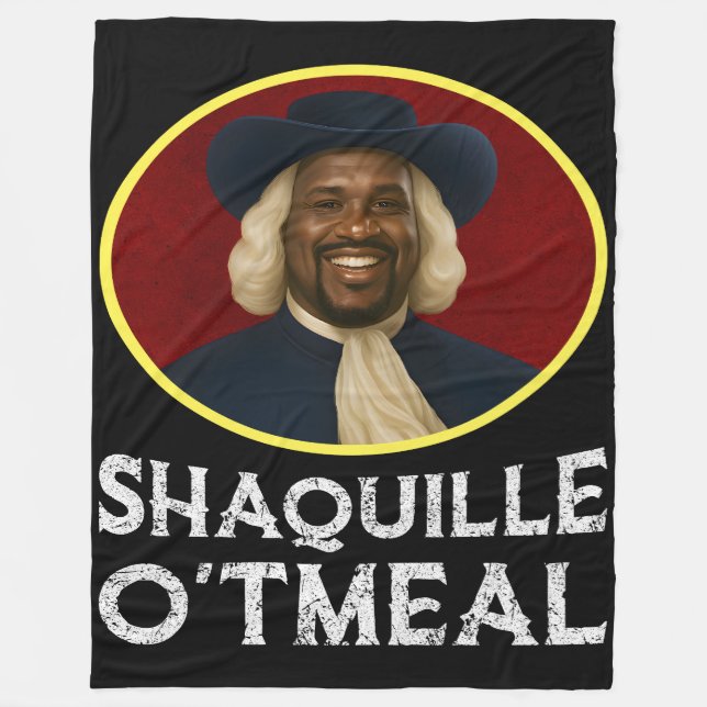 Shaquille Oatfood Funny Meme Fleecedecke (Vorderseite)