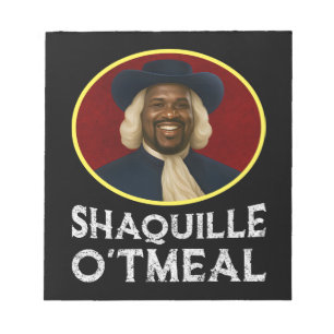 Shaquille Oatfood Funny Meme Notizblock