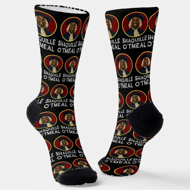 Shaquille Oatfood Funny Meme Socken (Gewinkelt)